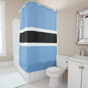 Botswana-Flagge Duschvorhang