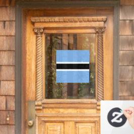 Botswana-Flagge Fensteraufkleber