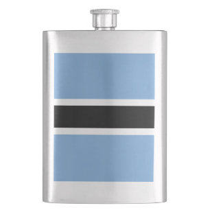 Botswana-Flagge Flachmann