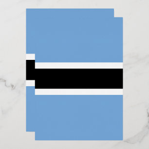 Botswana-Flagge Folieneinladung