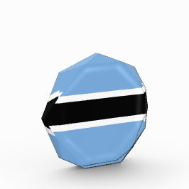Botswana-Flagge Fotoblock
