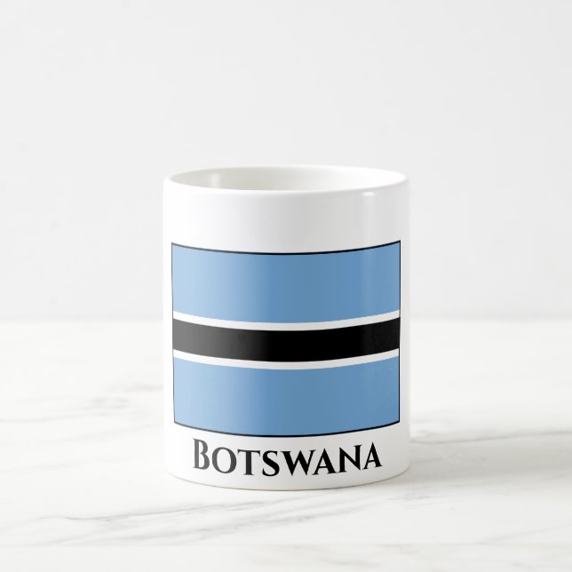 Botswana-Flagge Kaffeetasse (Mittel)