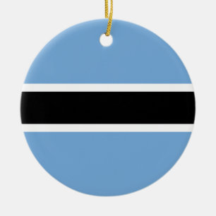 Botswana-Flagge Keramikornament