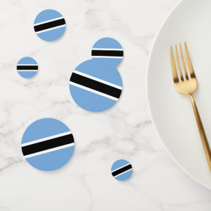Botswana-Flagge Konfetti