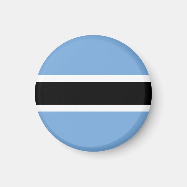 Botswana-Flagge Magnet (Vorne)