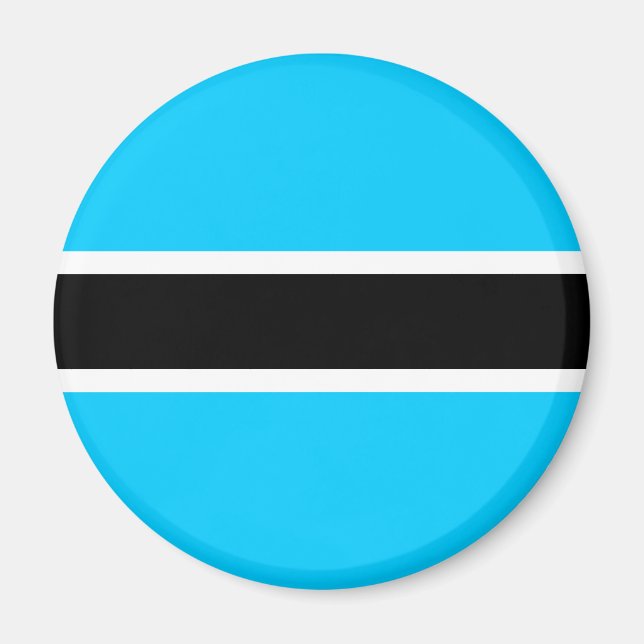Botswana-Flagge Magnet (Vorne)