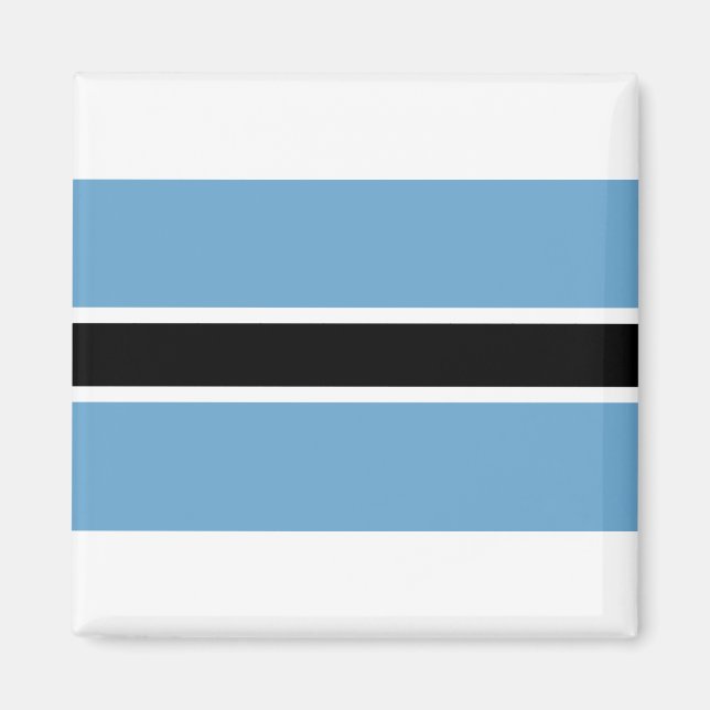 Botswana-Flagge Magnet (Vorne)