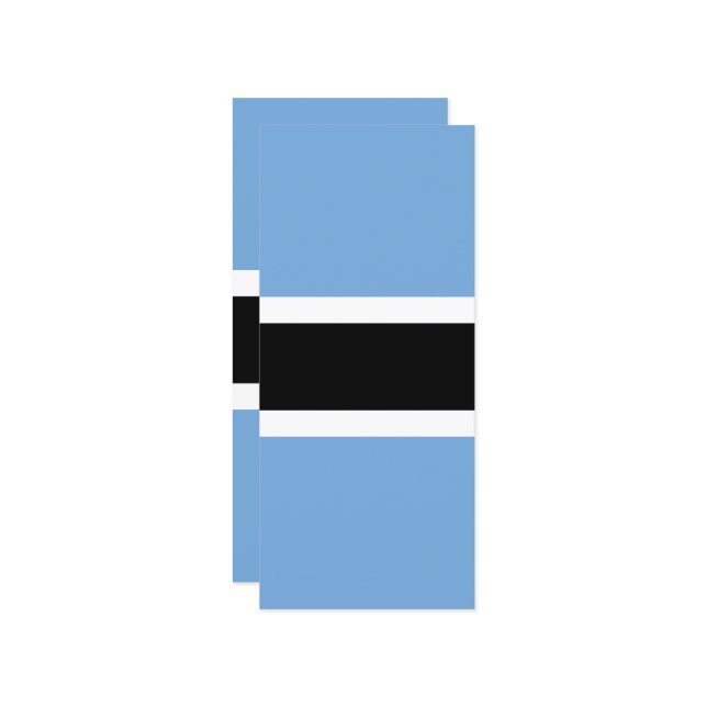Botswana-Flagge Menükarte (Vorderseite/Rückseite Beispiel)