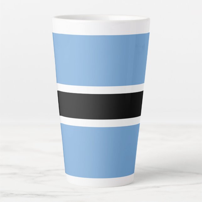 Botswana-Flagge Milchtasse (Vorderseite)