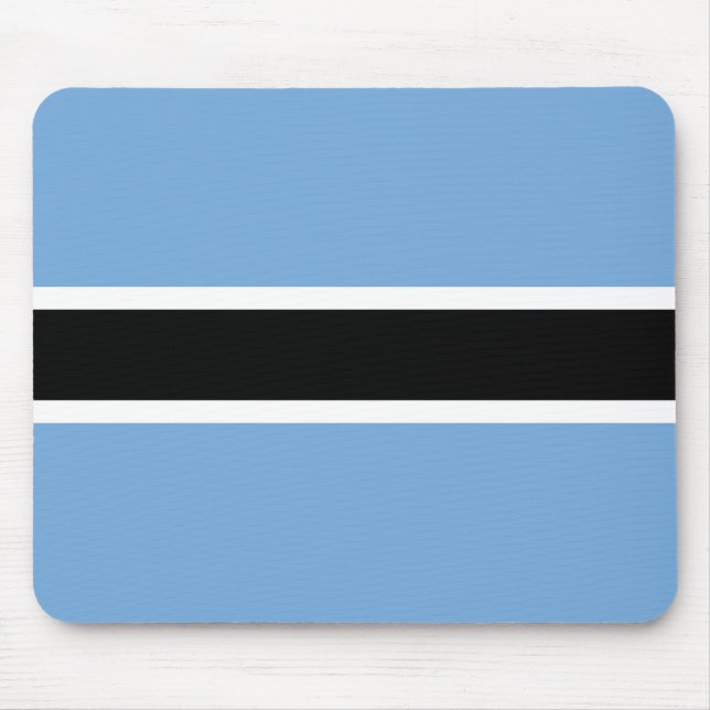 Botswana-Flagge Mousepad (Vorne)