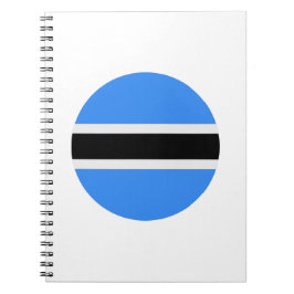Botswana-Flagge Notizblock