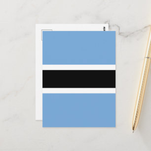 Botswana-Flagge Postkarte
