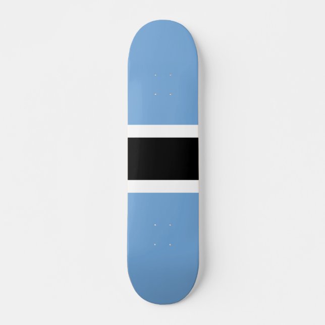 Botswana-Flagge Skateboard (Vorne)