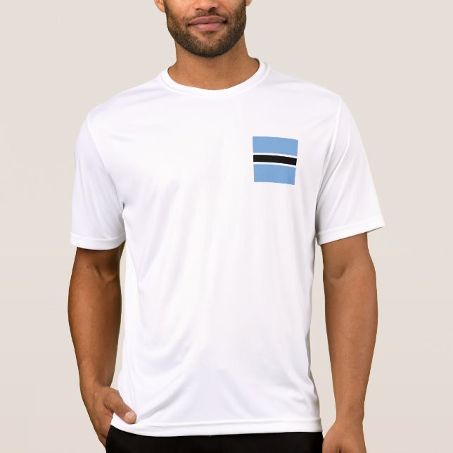 Botswana-Flagge T-Shirt (Vorderseite)