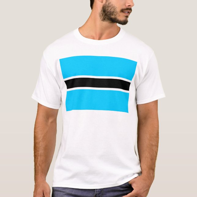 Botswana-Flagge T-Shirt (Vorderseite)