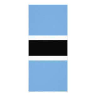 Botswana-Flagge Werbekarte
