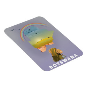 Botswana Karte Magnet