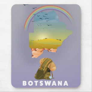 Botswana Karte Mousepad