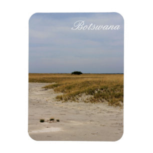 Botswana Landscape Salt Pans Savannah Magnet