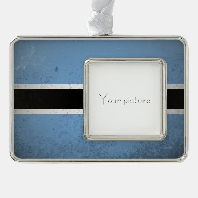 Botswana Rahmen-Ornament Silber (Vorderseite)