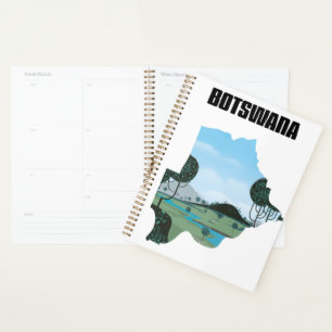 Botswana-Reiseposter Planer