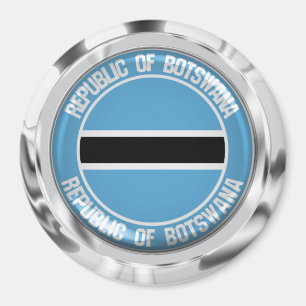 Botswana Round Emblem Magnet