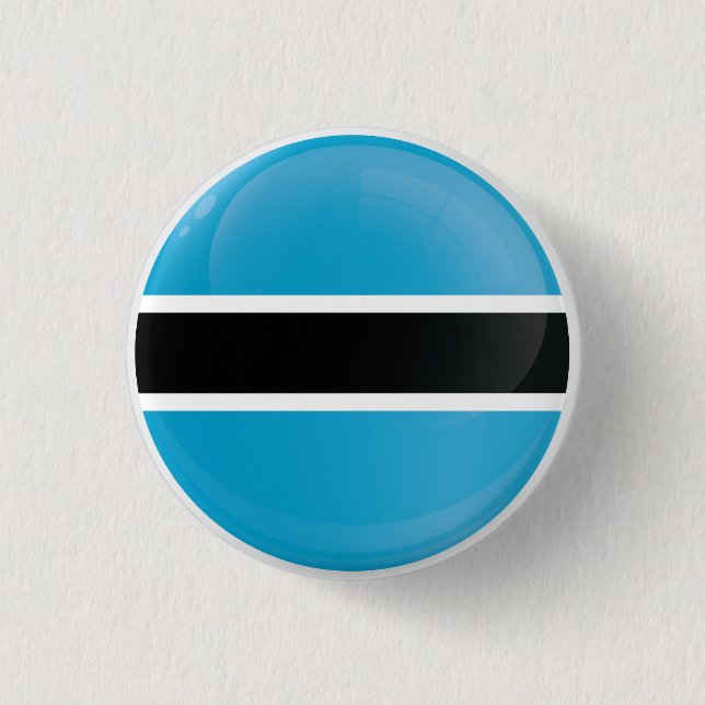 Botswana Round-Icon-Flagge Button (Vorderseite)