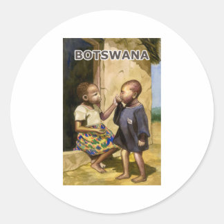 Botswana Runder Aufkleber