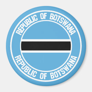 Botswana-Rundes Emblem Magnet