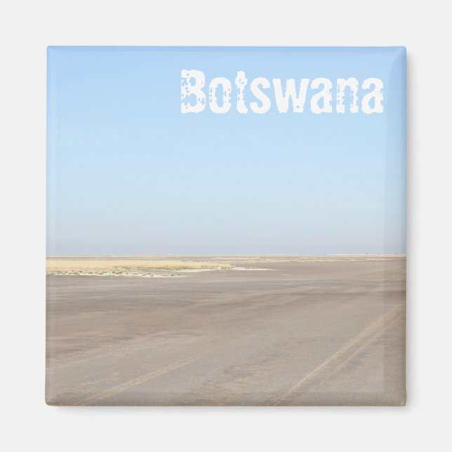 Botswana Salt Pans Savannah Savanna Natur Magnet (Vorne)