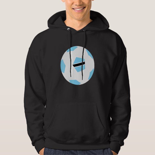 Botswana Soccer Ball Motswana Flagge Jersey Preis Hoodie (Vorderseite)