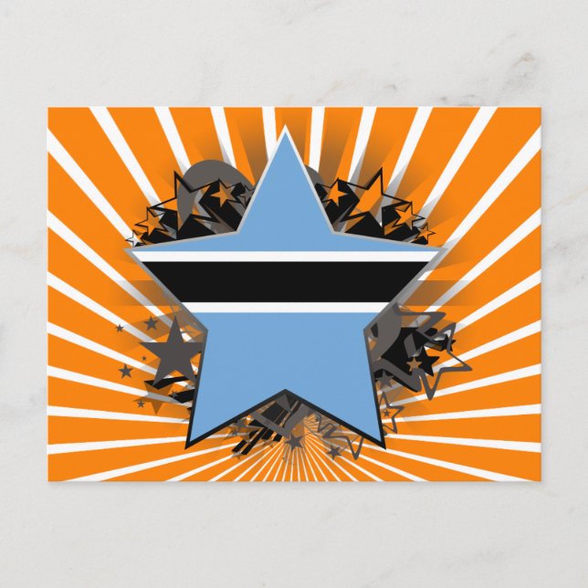 Botswana Star Postkarte (Vorderseite)