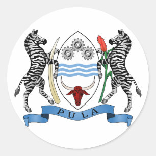 Botswana-Wappen Aufkleber