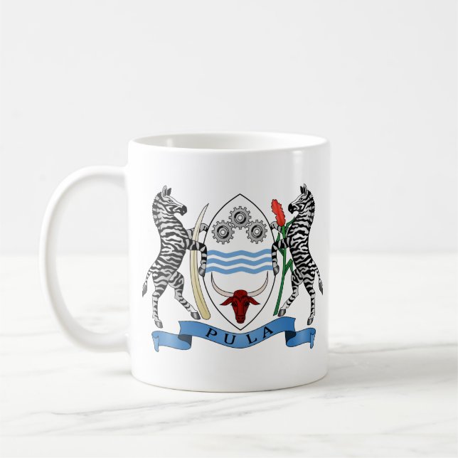 Botswana-Wappen Kaffee-Tasse Kaffeetasse (Links)