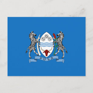 Botswana-Wappen Postkarte