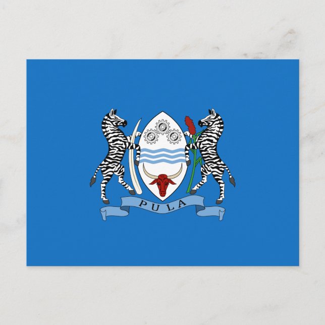 Botswana-Wappen Postkarte (Vorderseite)