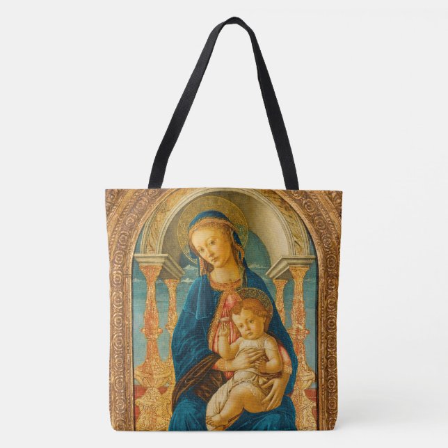 Botticelli (1445-1510) Madonna & Child Enthroned (Vorderseite)