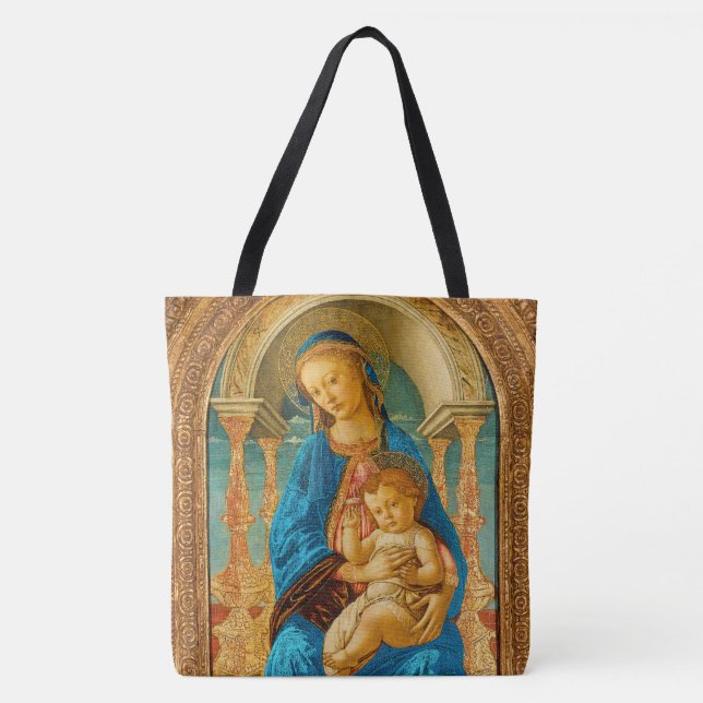 Botticelli (1445-1510) Madonna & Child Enthroned (Vorderseite)