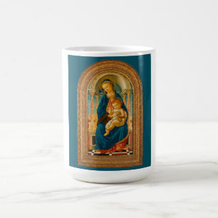 Botticelli (1445-1510) Madonna & Child Enthroned Kaffeetasse