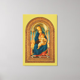 Botticelli (1445-1510) Madonna & Child Enthroned Leinwanddruck