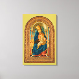 Botticelli (1445-1510) Madonna & Child Enthroned Leinwanddruck
