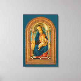 Botticelli (1445-1510) Madonna & Child Enthroned Leinwanddruck