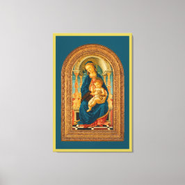 Botticelli (1445-1510) Madonna & Child Enthroned Leinwanddruck