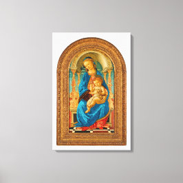 Botticelli (1445-1510) Madonna & Child Enthroned Leinwanddruck