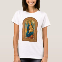 Botticelli (1445-1510) Madonna & Child Enthroned