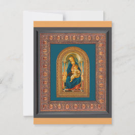 Botticelli (1445-1510): Madonna und Kind begeister Postkarte