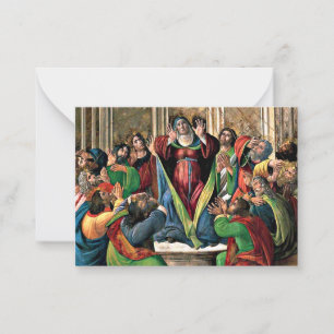 Botticelli - Der Abstieg des Heiligen Geistes Mitteilungskarte