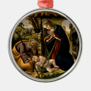 Botticelli ~ Die Anbetung des Christuskindes ~ Ornament Aus Metall