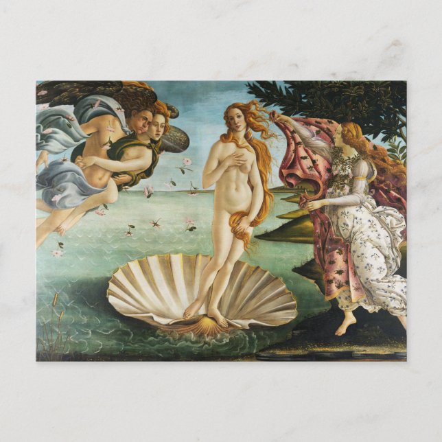 BOTTICELLI - Die Geburt der Venus 1483 Postkarte (Vorderseite)