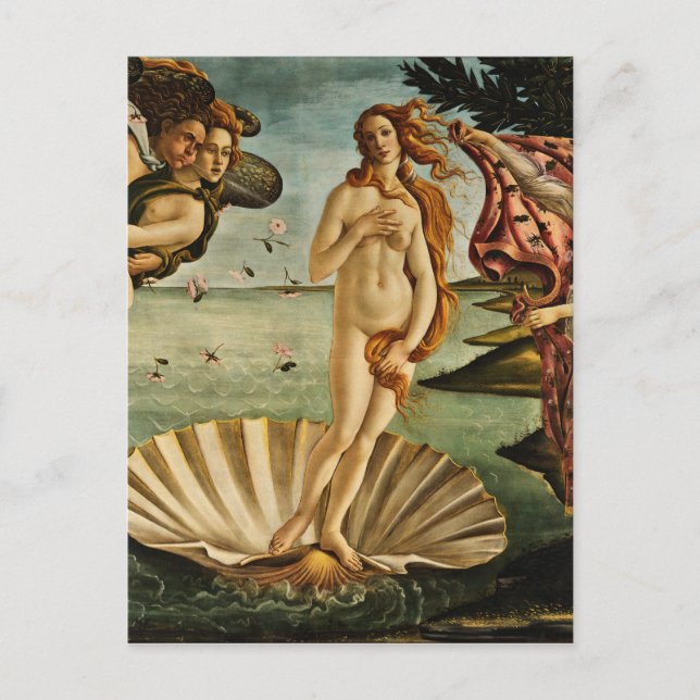 Botticelli - die Geburt der Venus Postkarte (Vorderseite)